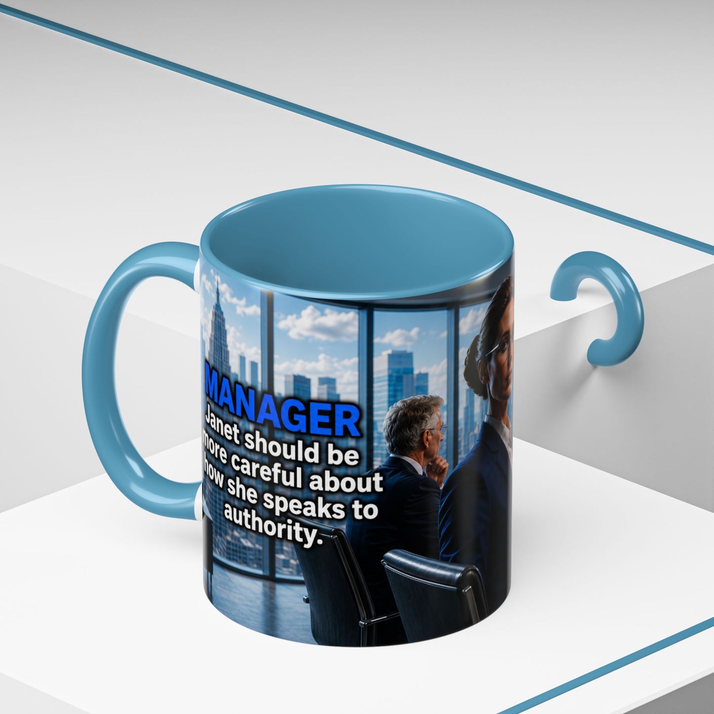Janet Meme Mug – “Authority Is a Responsibility, Not a Protected Characteristic” (EUROPEAN FULFILLMENT)
