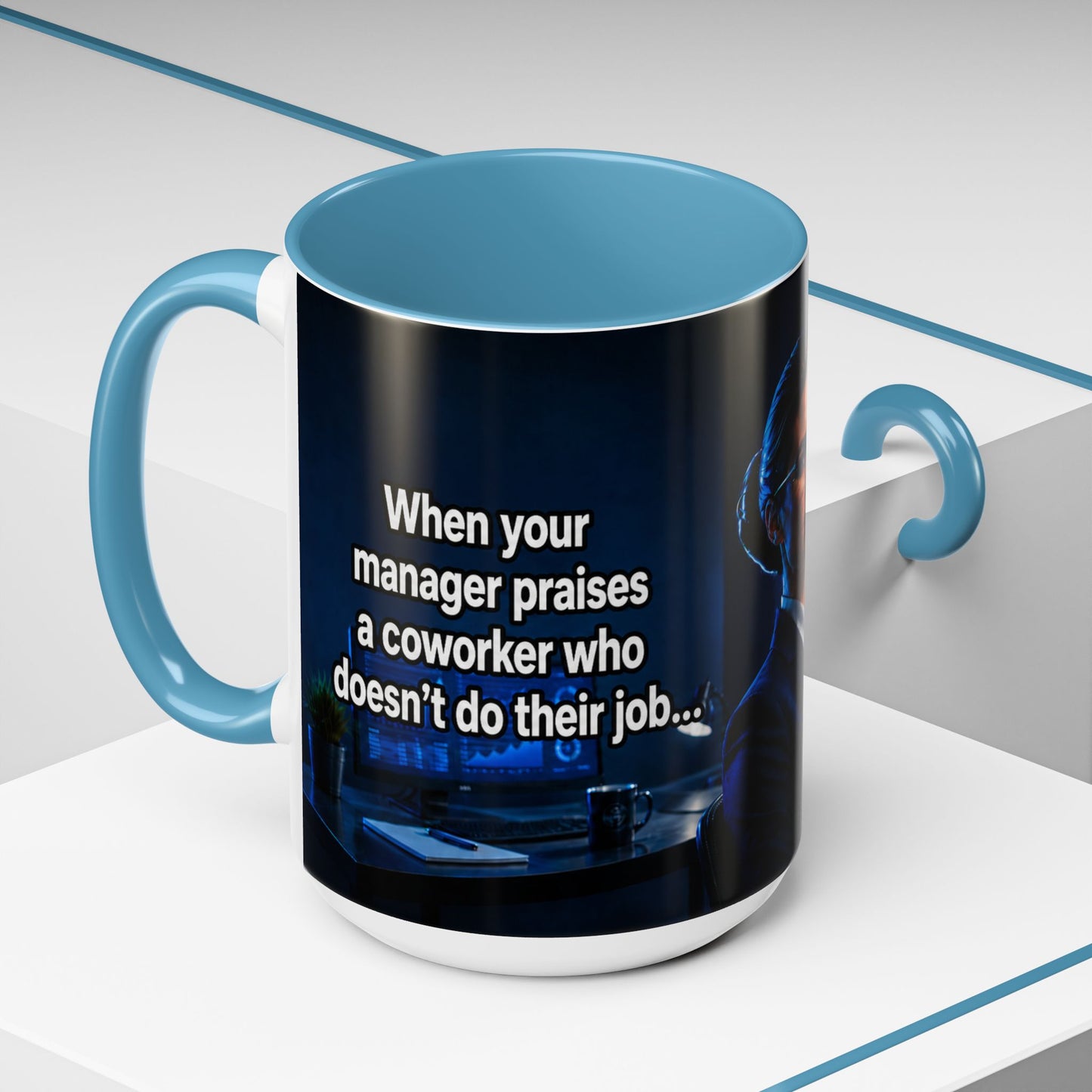 Janet Meme Mug – “Doing 3 Jobs and Getting Zero Recognition” (USA FULFILLMENT)