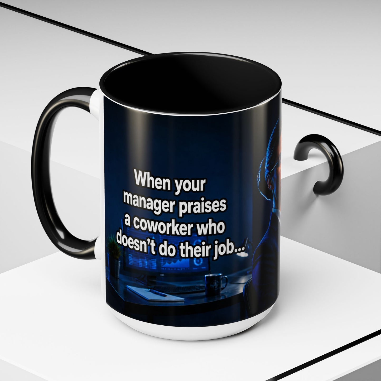 Janet Meme Mug – “Doing 3 Jobs and Getting Zero Recognition” (USA FULFILLMENT)