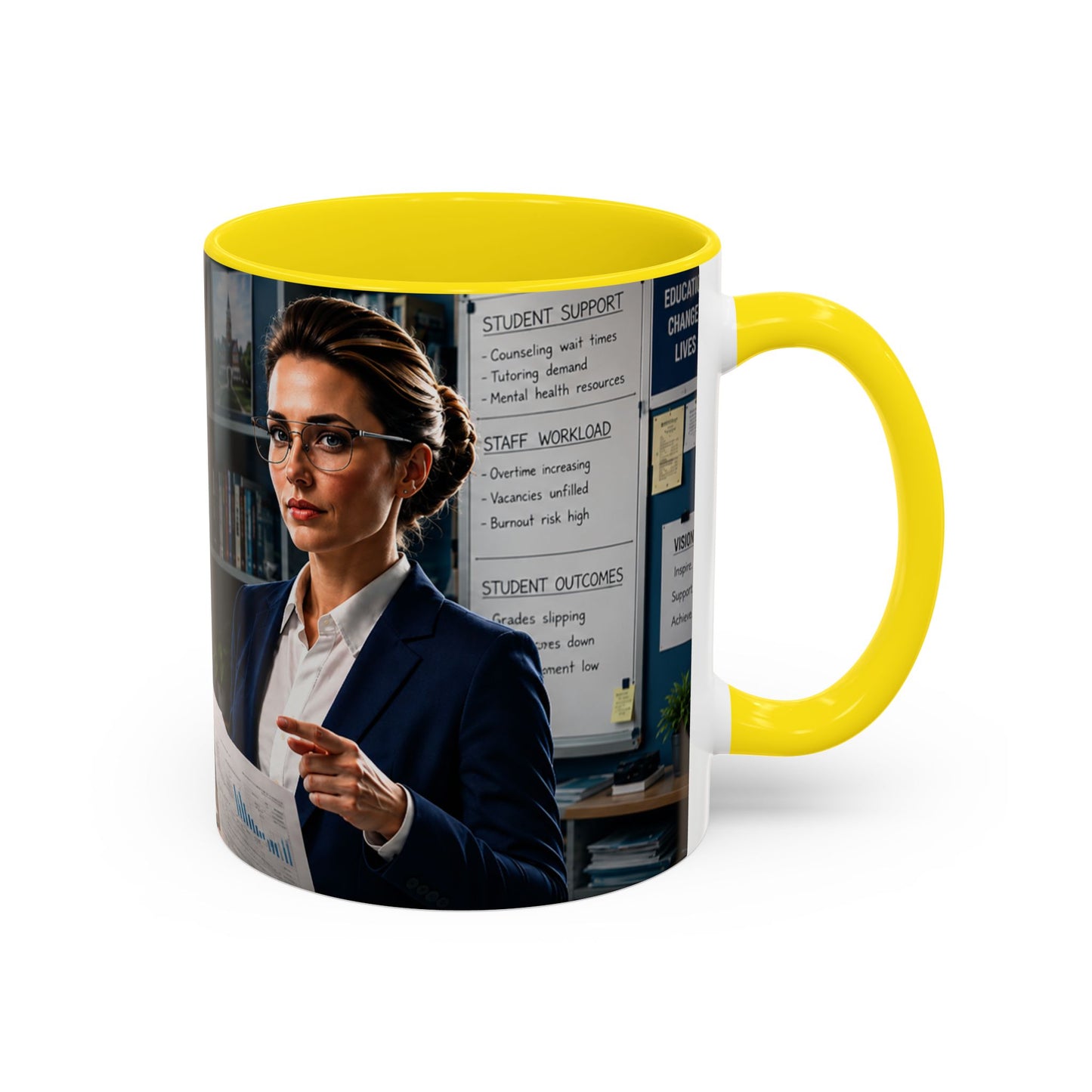 Janet Meme Mug – “The Problem with Being Competent Is Eventually We Notice How Badly Managed We Are” (EUROPEAN FULFILLMENT)