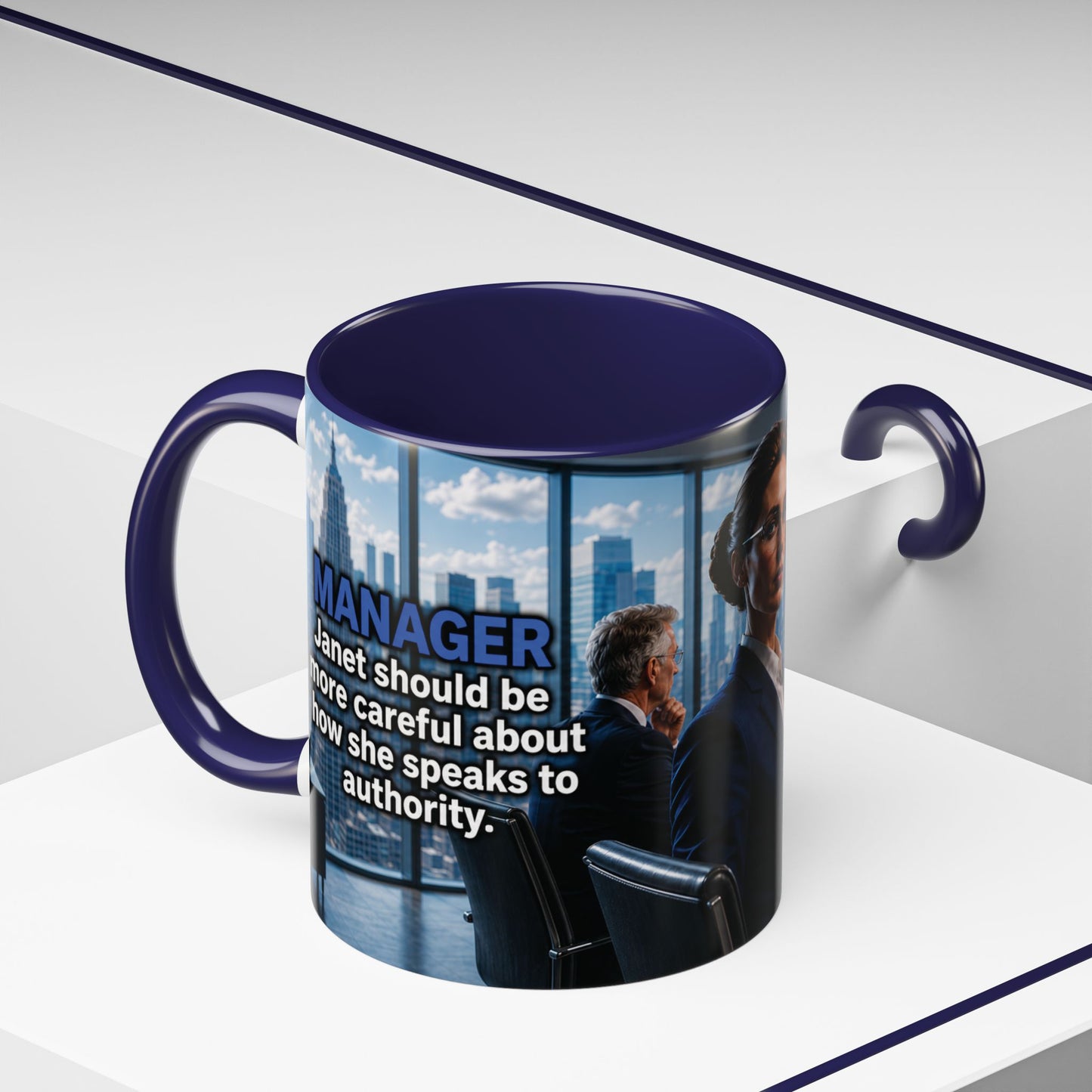 Janet Meme Mug – “Authority Is a Responsibility, Not a Protected Characteristic” (USA FULFILLMENT)
