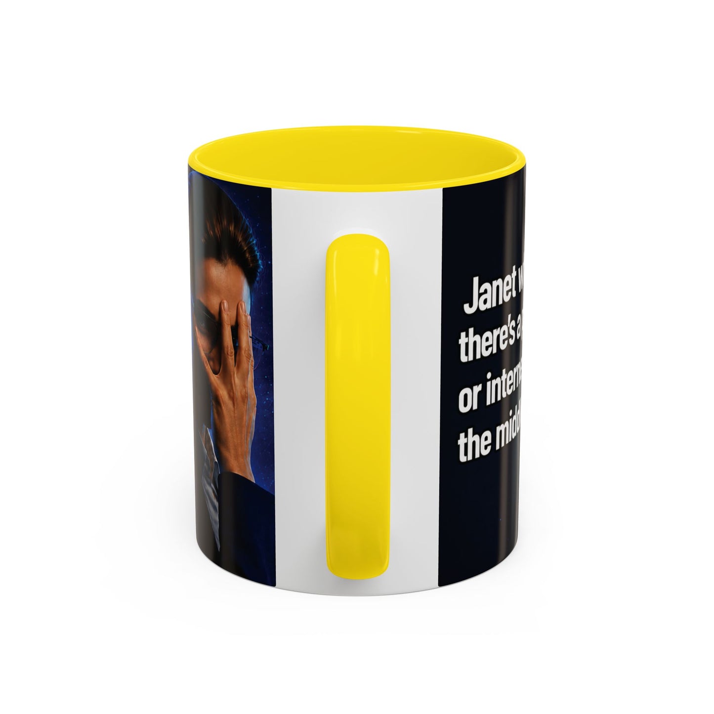 Janet Meme Mug – “Power Outage or Internet Issues” (USA FULFILLMENT)