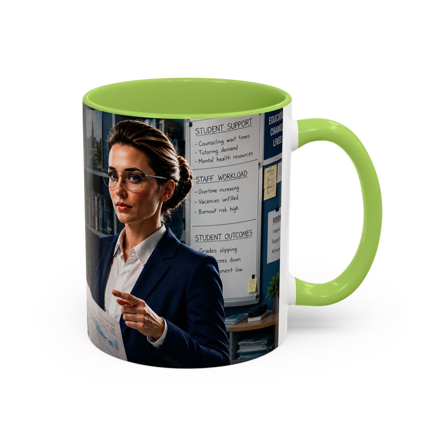 Janet Meme Mug – “The Problem with Being Competent Is Eventually We Notice How Badly Managed We Are” (EUROPEAN FULFILLMENT)