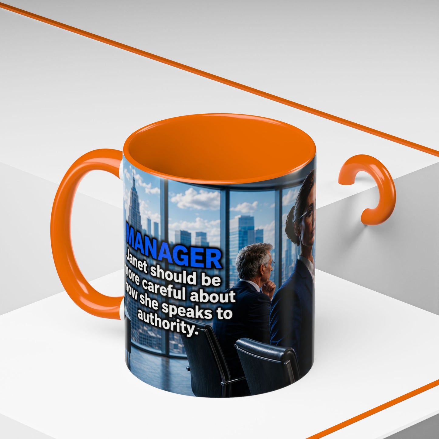Janet Meme Mug – “Authority Is a Responsibility, Not a Protected Characteristic” (EUROPEAN FULFILLMENT)