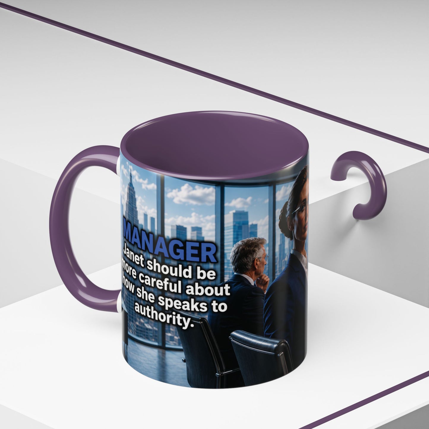Janet Meme Mug – “Authority Is a Responsibility, Not a Protected Characteristic” (USA FULFILLMENT)