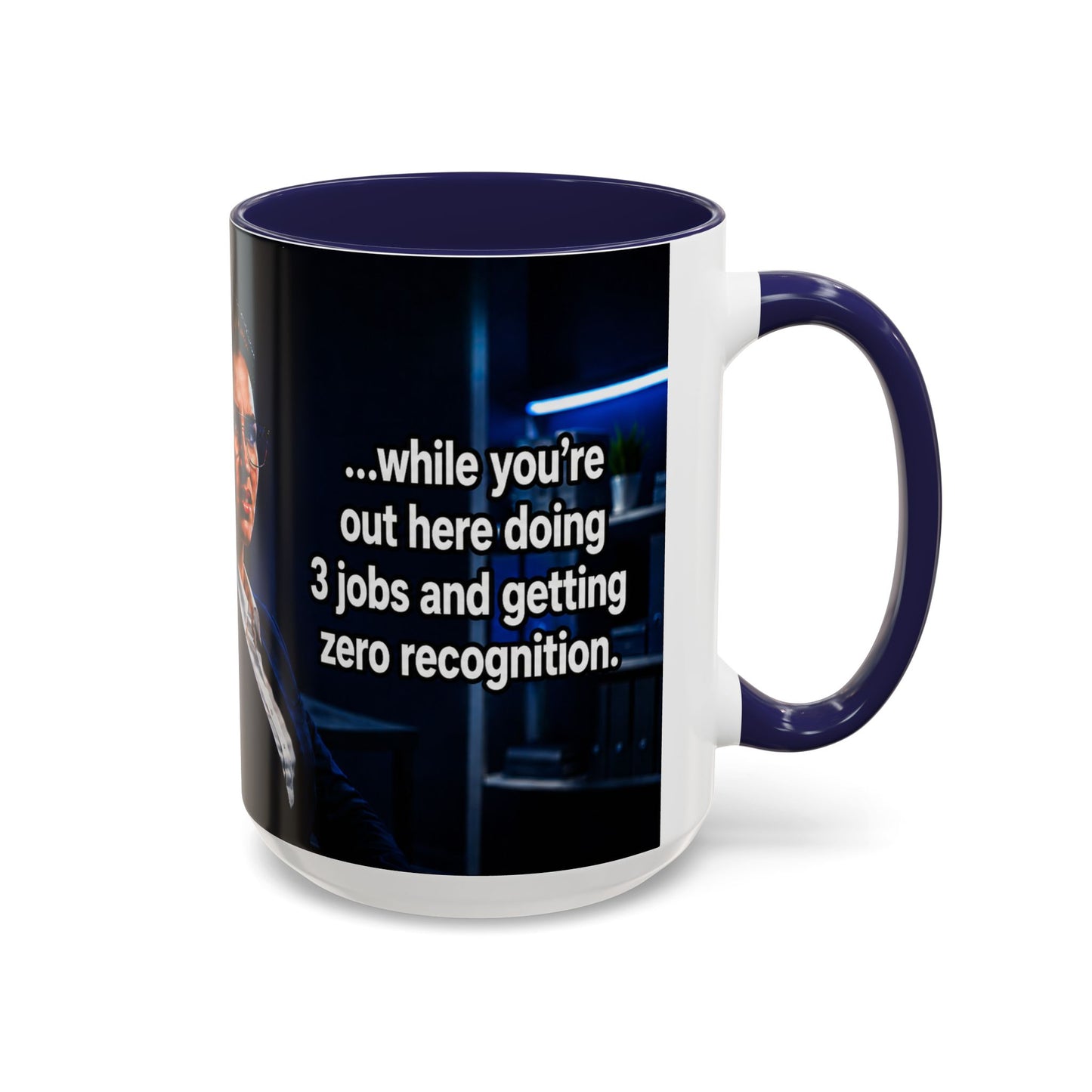 Janet Meme Mug – “Doing 3 Jobs and Getting Zero Recognition” (USA FULFILLMENT)
