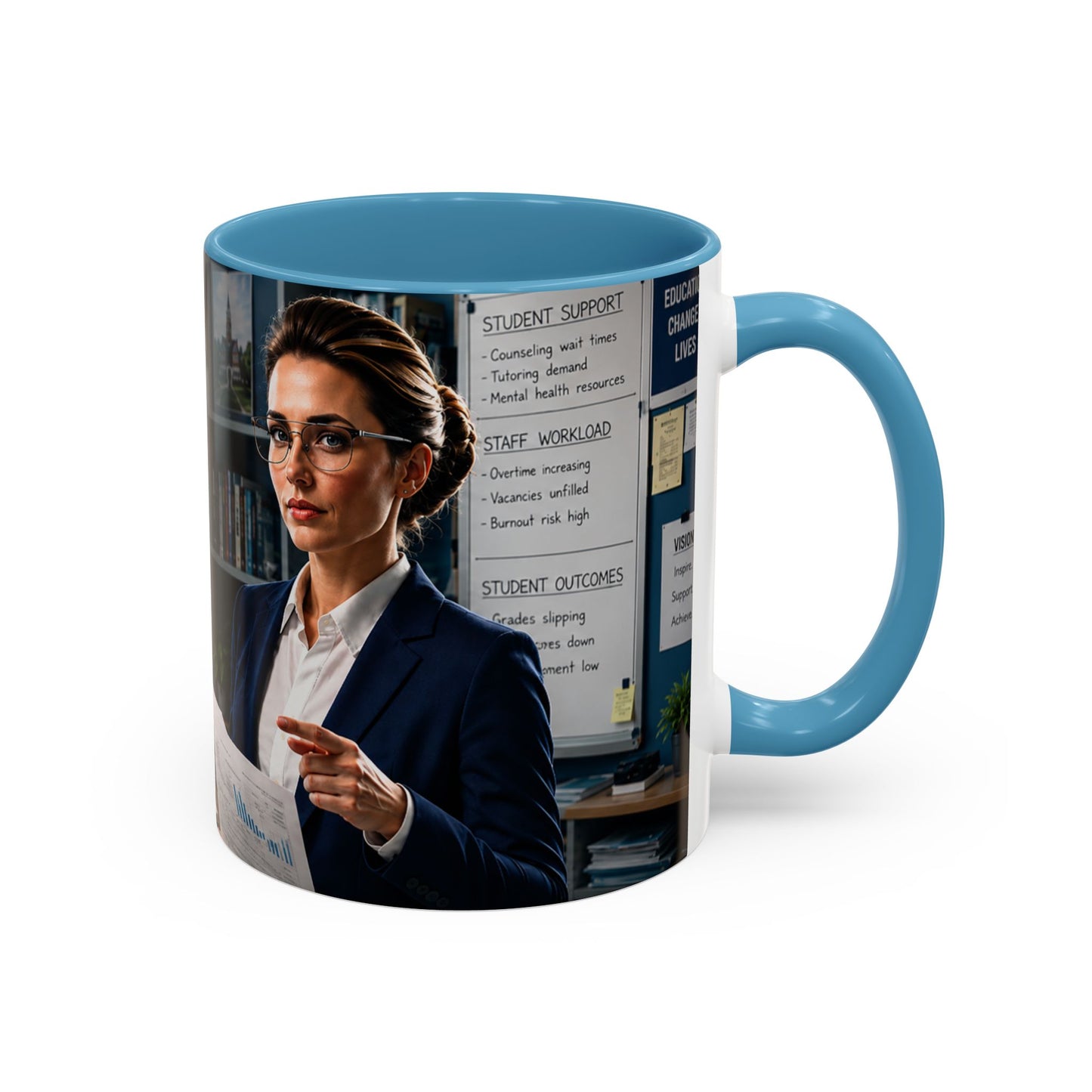 Janet Meme Mug – “The Problem with Being Competent Is Eventually We Notice How Badly Managed We Are” (EUROPEAN FULFILLMENT)