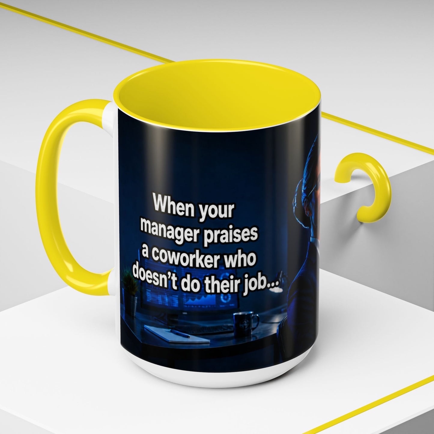 Janet Meme Mug – “Doing 3 Jobs and Getting Zero Recognition” (USA FULFILLMENT)
