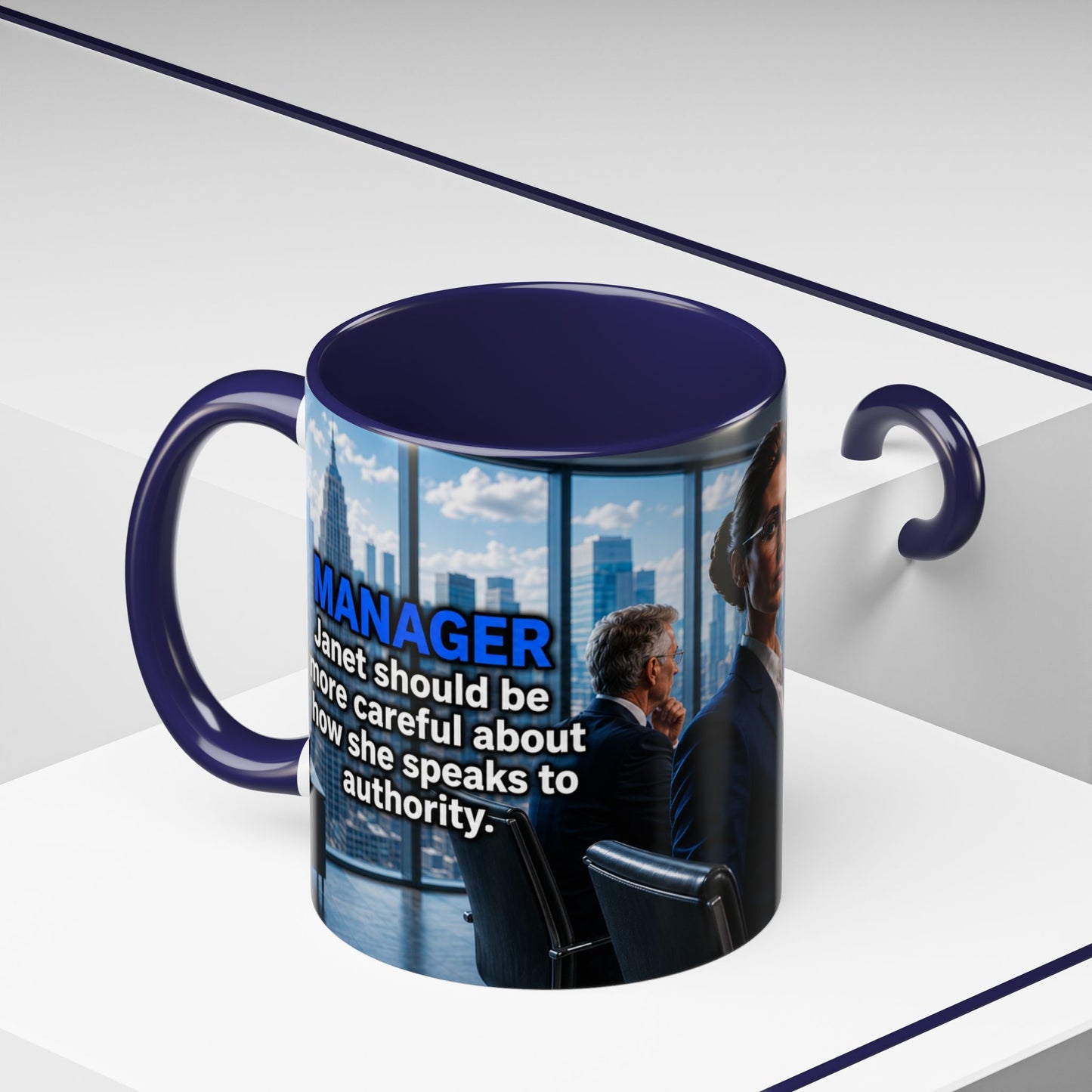 Janet Meme Mug – “Authority Is a Responsibility, Not a Protected Characteristic” (EUROPEAN FULFILLMENT)