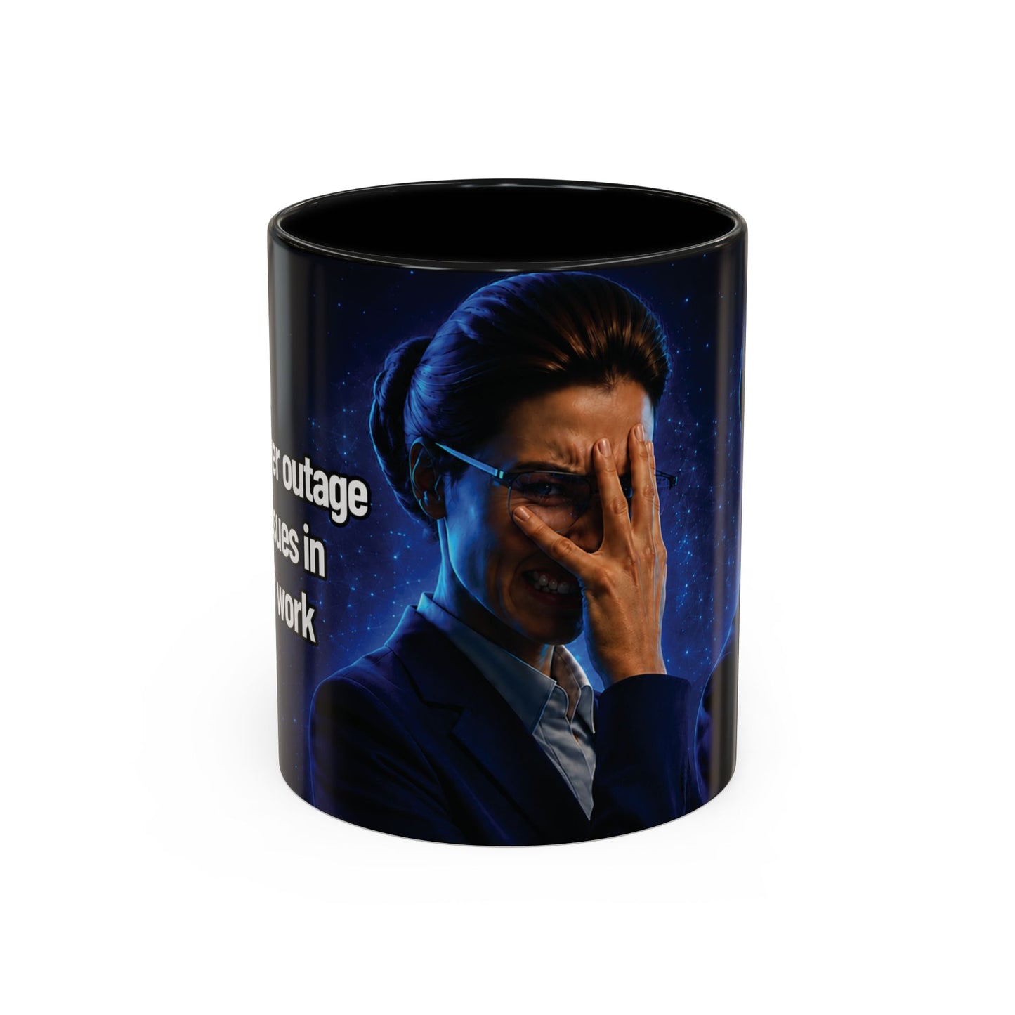 Janet Meme Mug – “Power Outage or Internet Issues” (USA FULFILLMENT)
