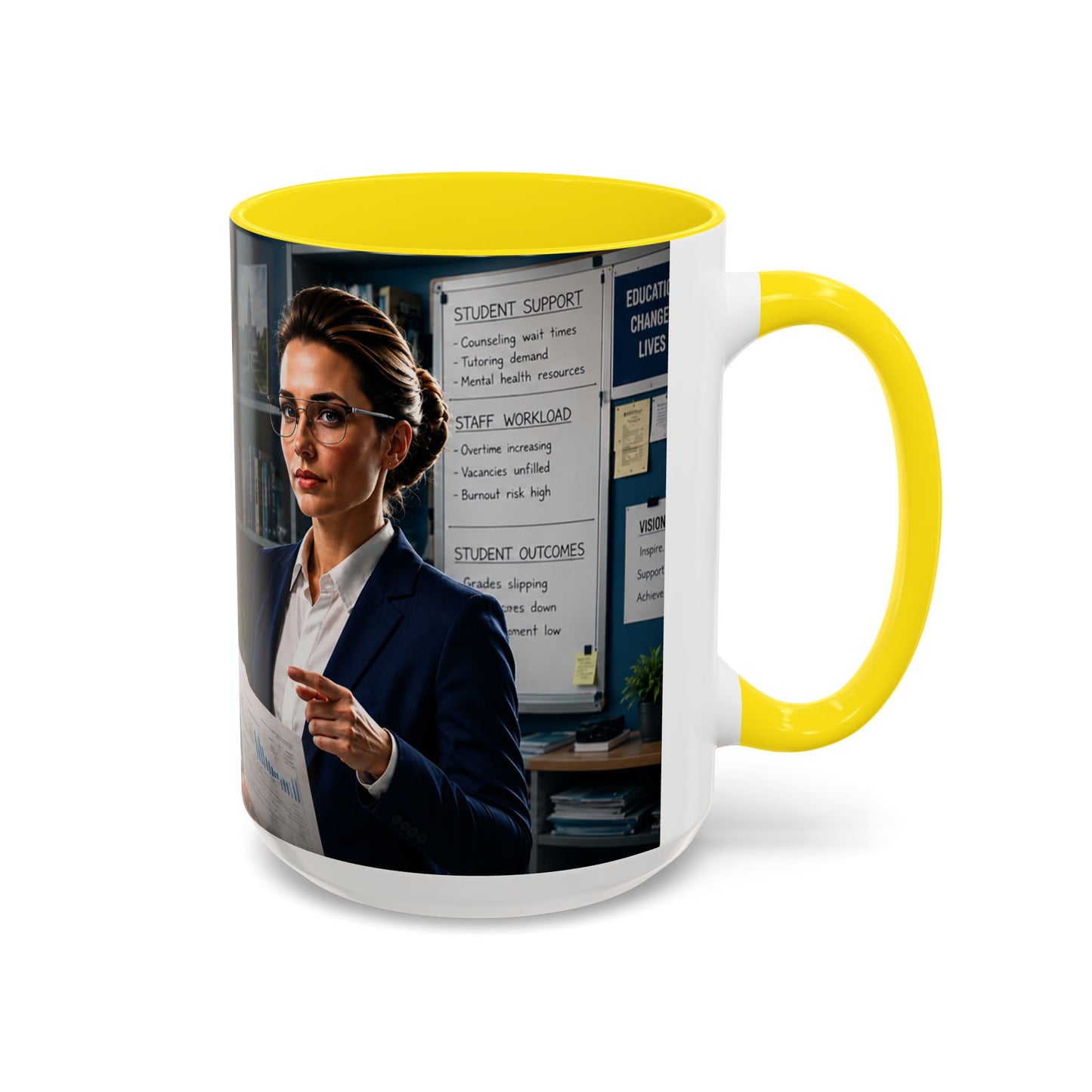 Janet Meme Mug – “The Problem with Being Competent Is Eventually We Notice How Badly Managed We Are” (USA FULFILLMENT)