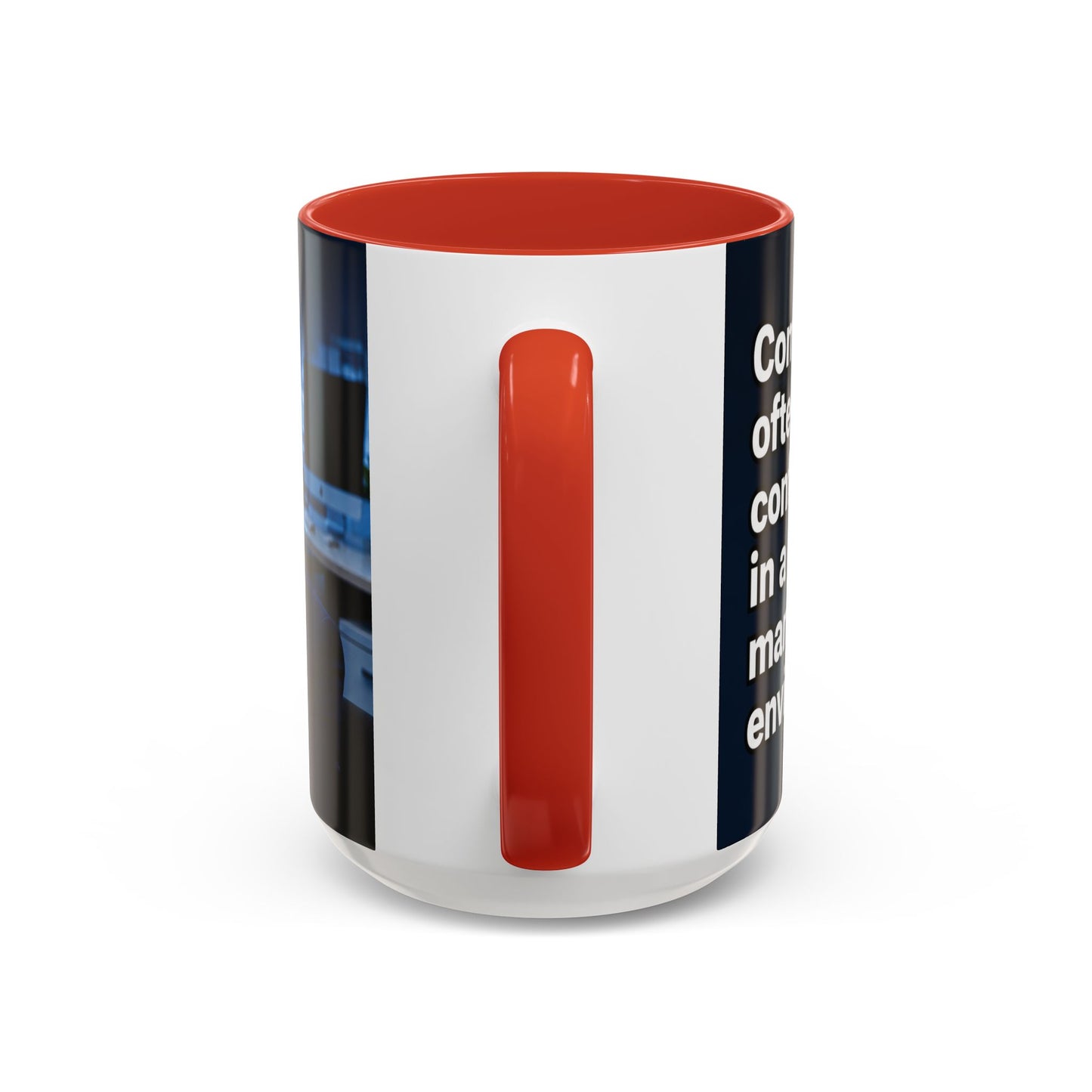Janet Meme Mug – “Competence Often Feels Confrontational in a Poorly Managed Environment" (USA FULFILLMENT)