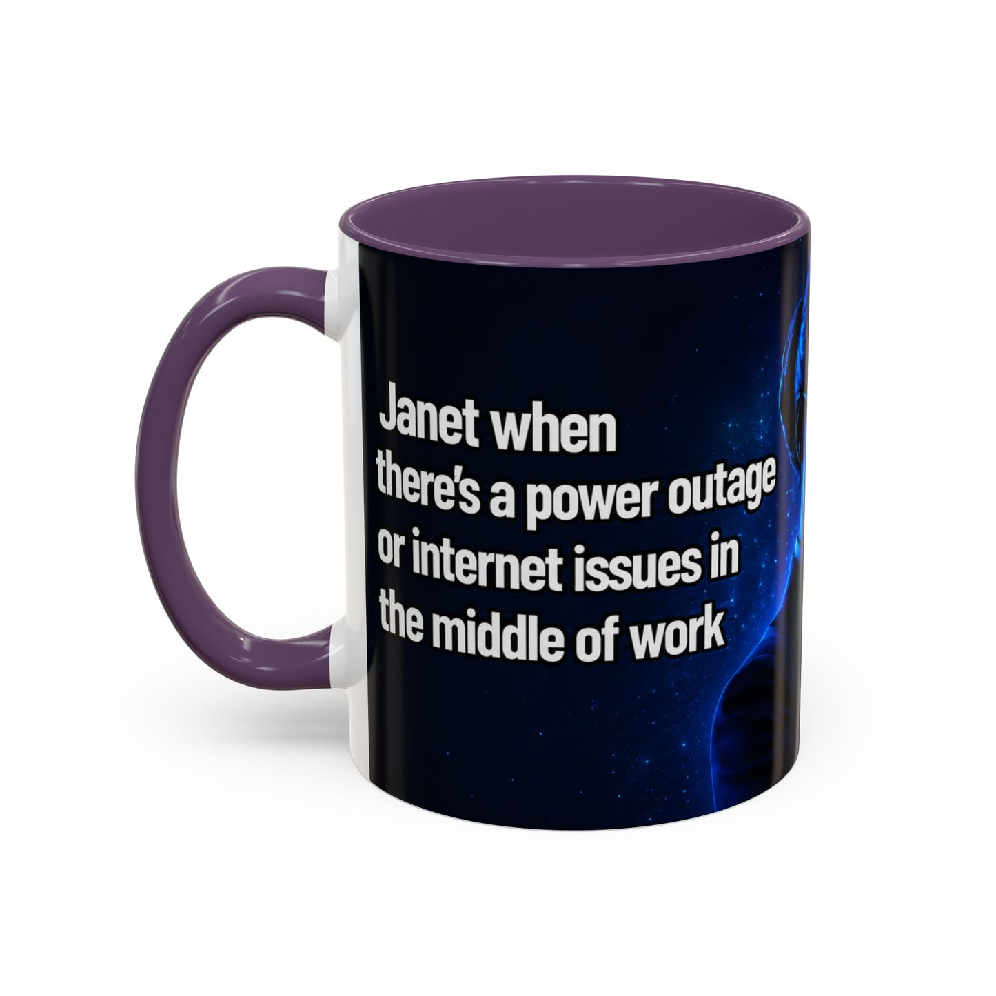 Janet Meme Mug – “Power Outage or Internet Issues” (EUROPEAN FULFILLMENT)