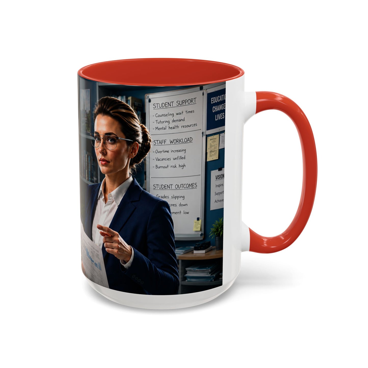 Janet Meme Mug – “The Problem with Being Competent Is Eventually We Notice How Badly Managed We Are” (USA FULFILLMENT)