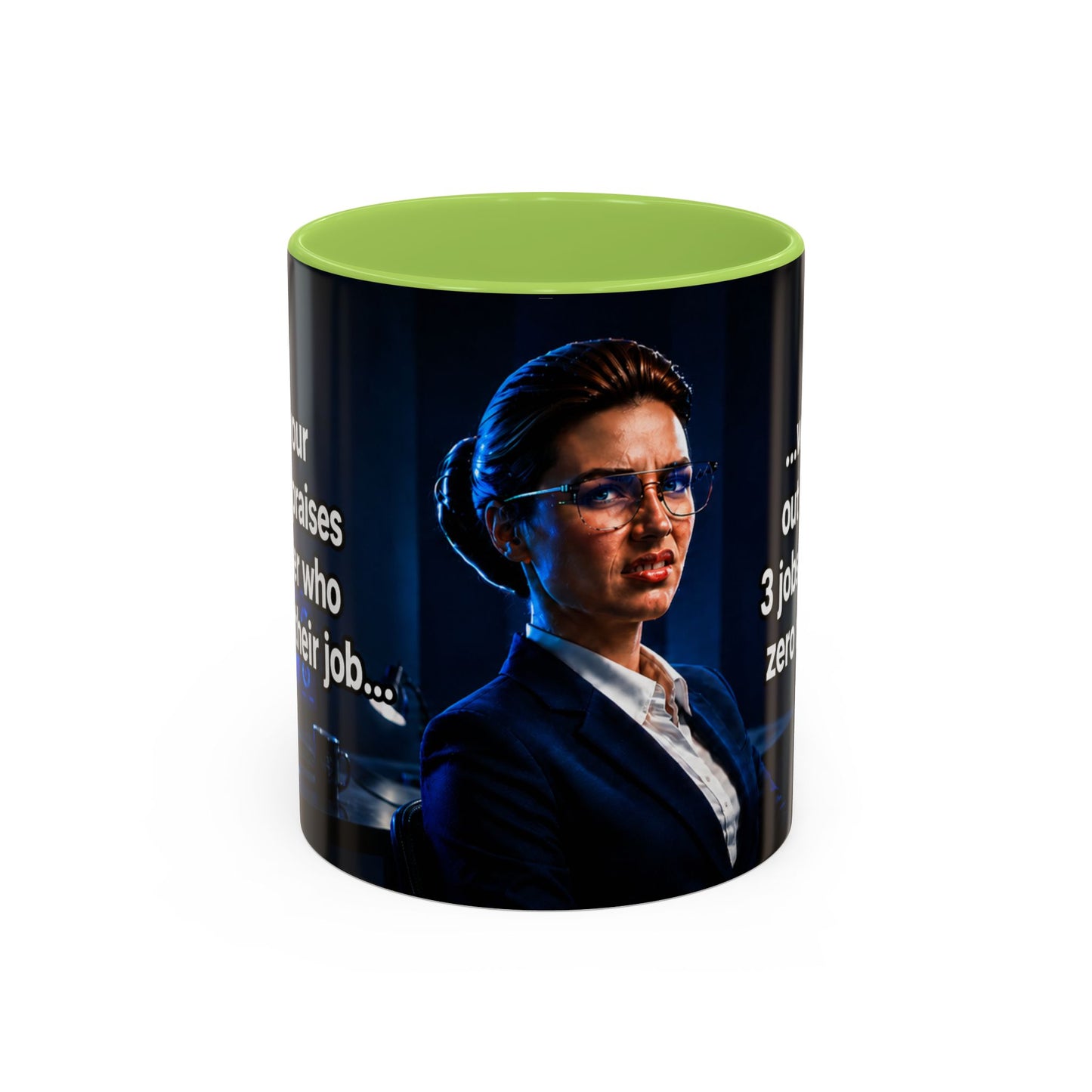 Janet Meme Mug – “Doing 3 Jobs and Getting Zero Recognition” (USA FULFILLMENT)
