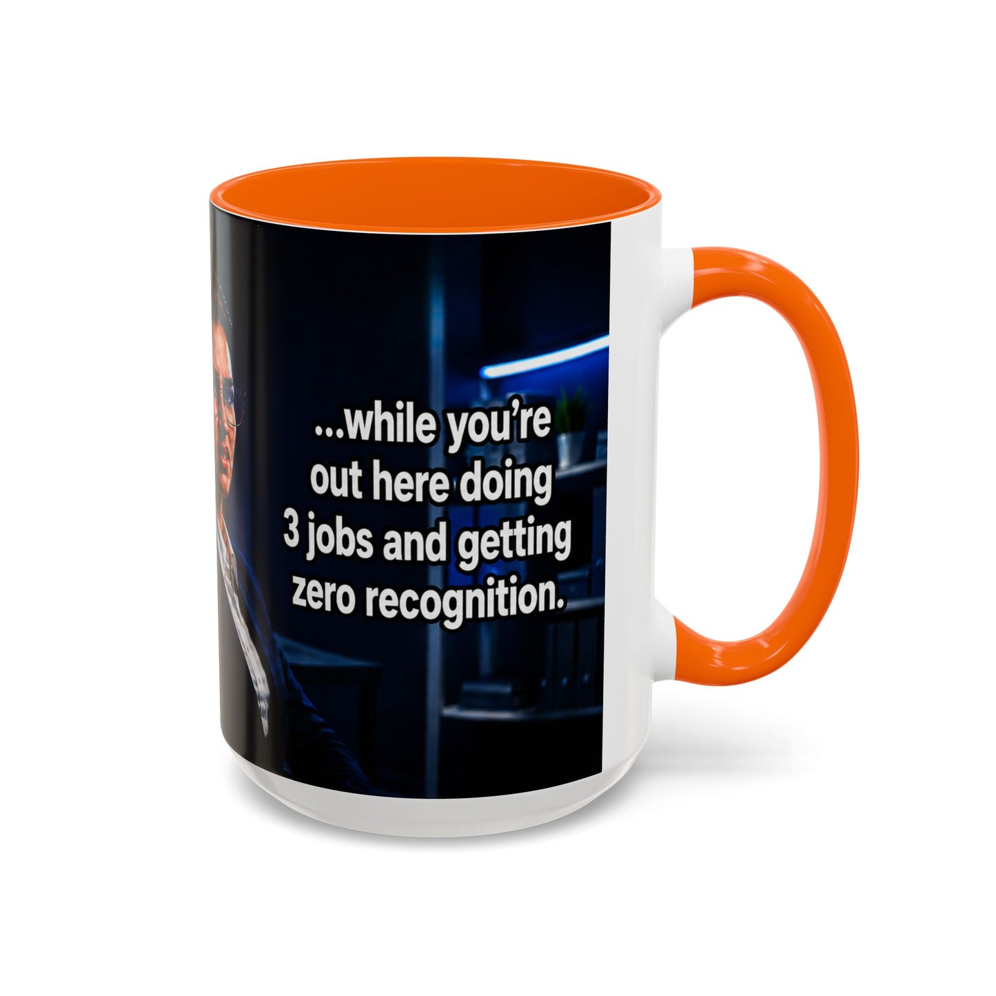 Janet Meme Mug – “Doing 3 Jobs and Getting Zero Recognition” (USA FULFILLMENT)
