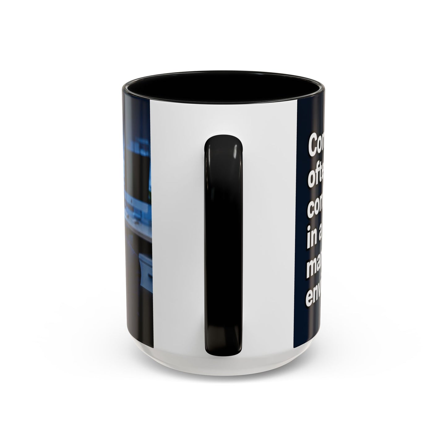 Janet Meme Mug – “Competence Often Feels Confrontational in a Poorly Managed Environment" (USA FULFILLMENT)