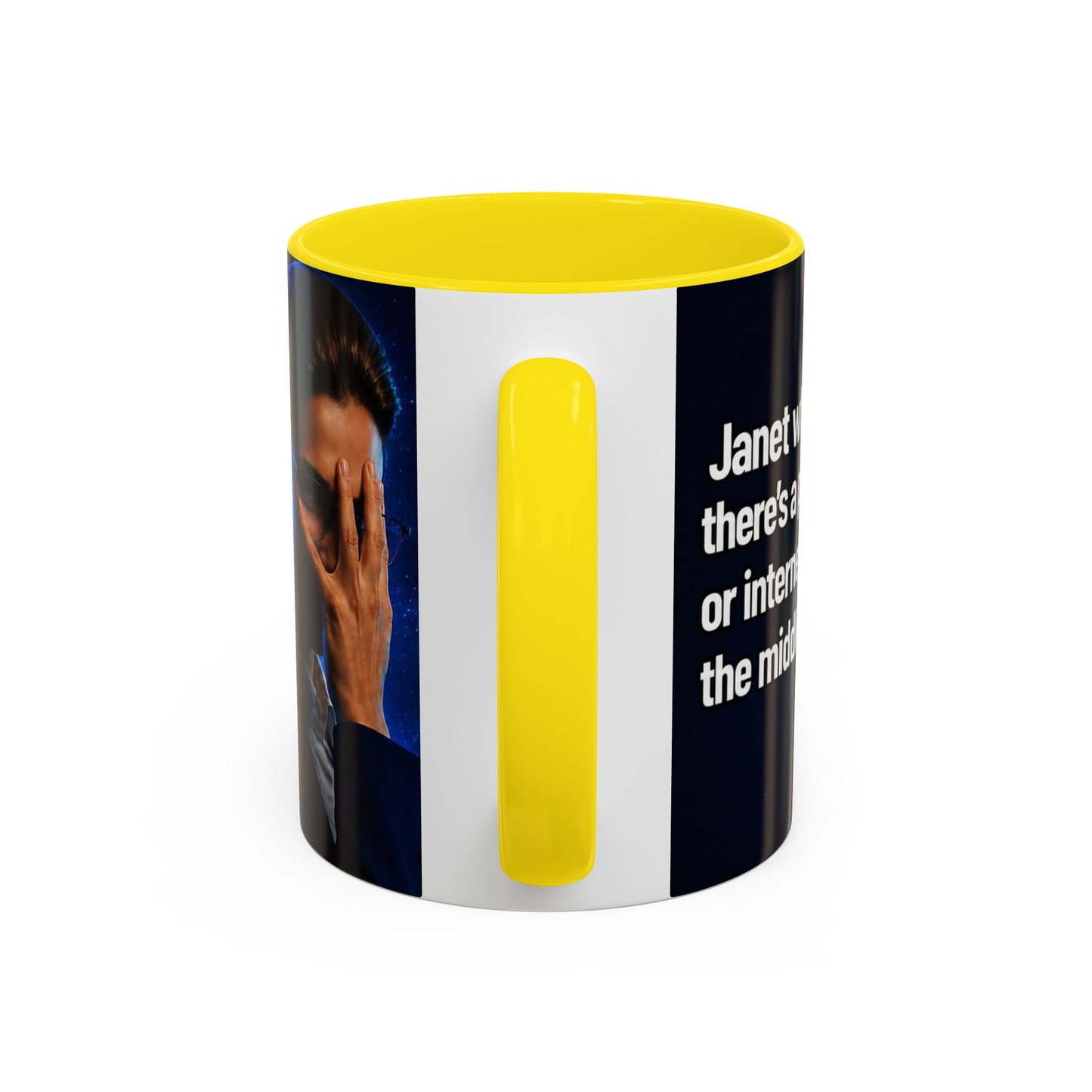 Janet Meme Mug – “Power Outage or Internet Issues” (EUROPEAN FULFILLMENT)