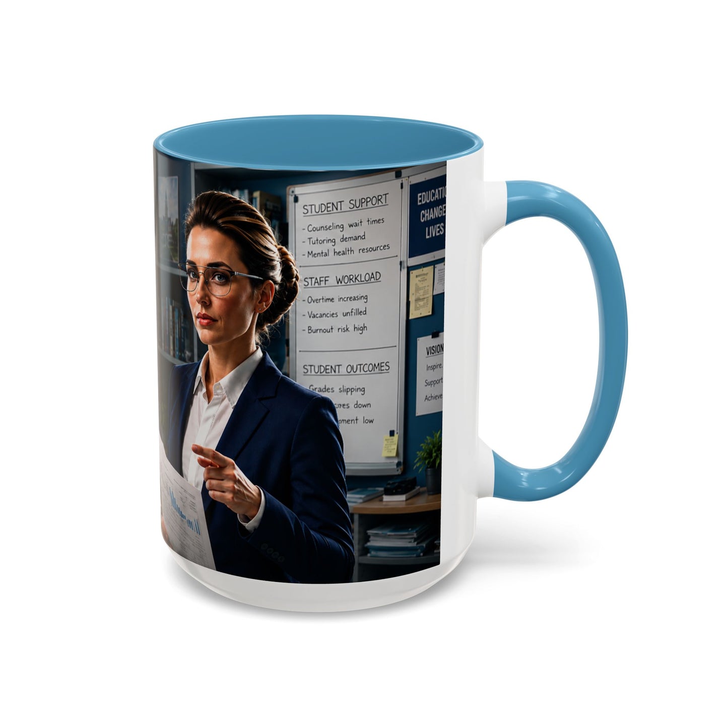Janet Meme Mug – “The Problem with Being Competent Is Eventually We Notice How Badly Managed We Are” (USA FULFILLMENT)
