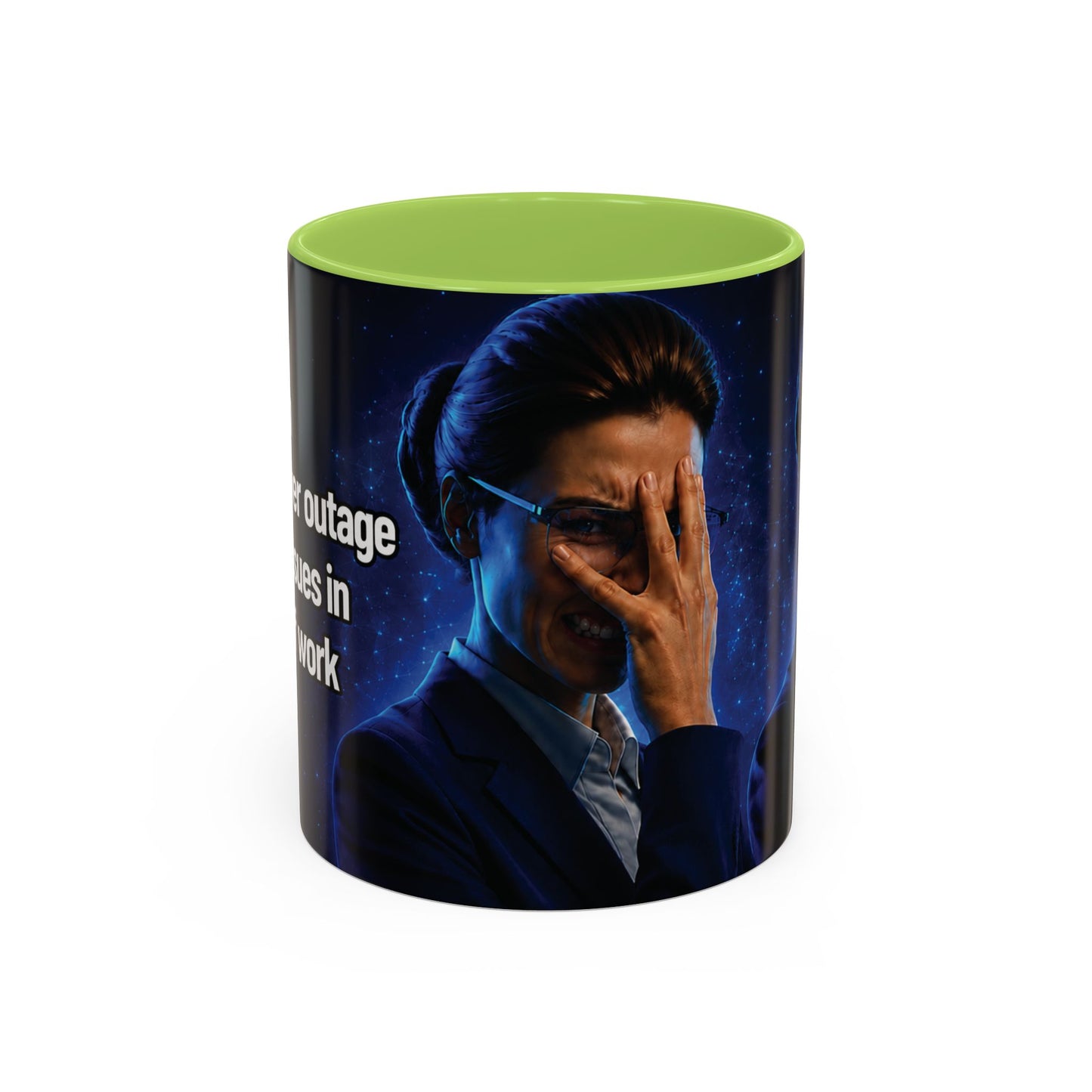Janet Meme Mug – “Power Outage or Internet Issues” (USA FULFILLMENT)