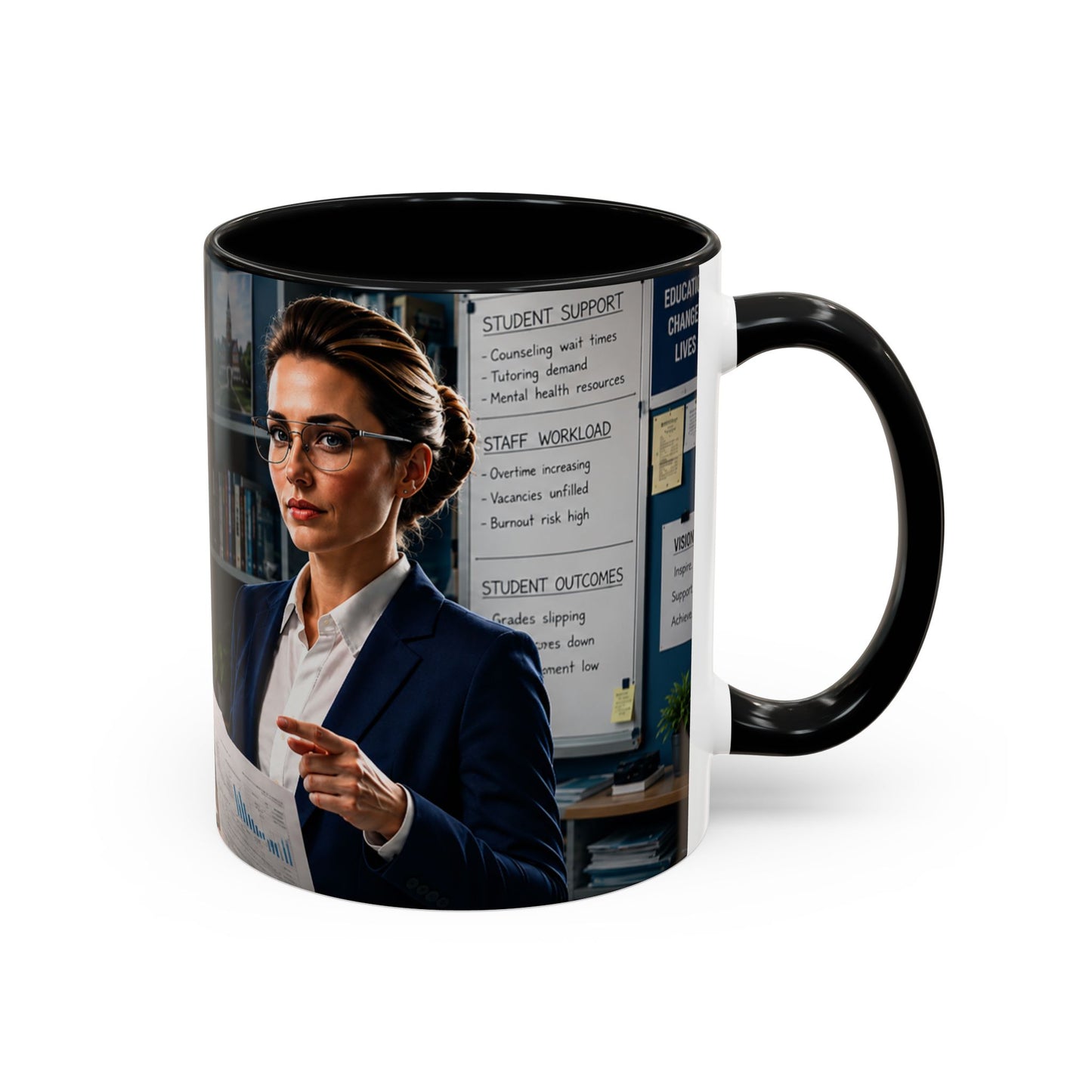 Janet Meme Mug – “The Problem with Being Competent Is Eventually We Notice How Badly Managed We Are” (USA FULFILLMENT)