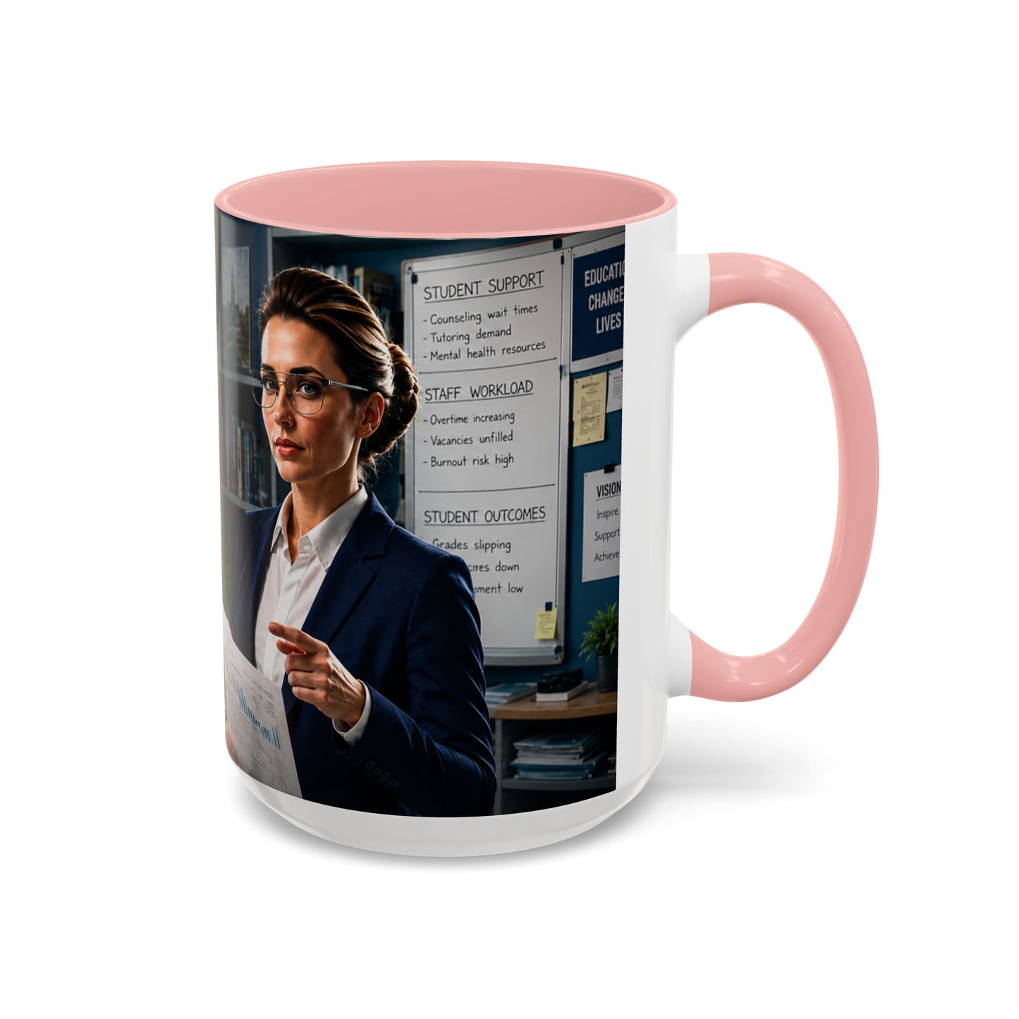 Janet Meme Mug – “The Problem with Being Competent Is Eventually We Notice How Badly Managed We Are” (USA FULFILLMENT)