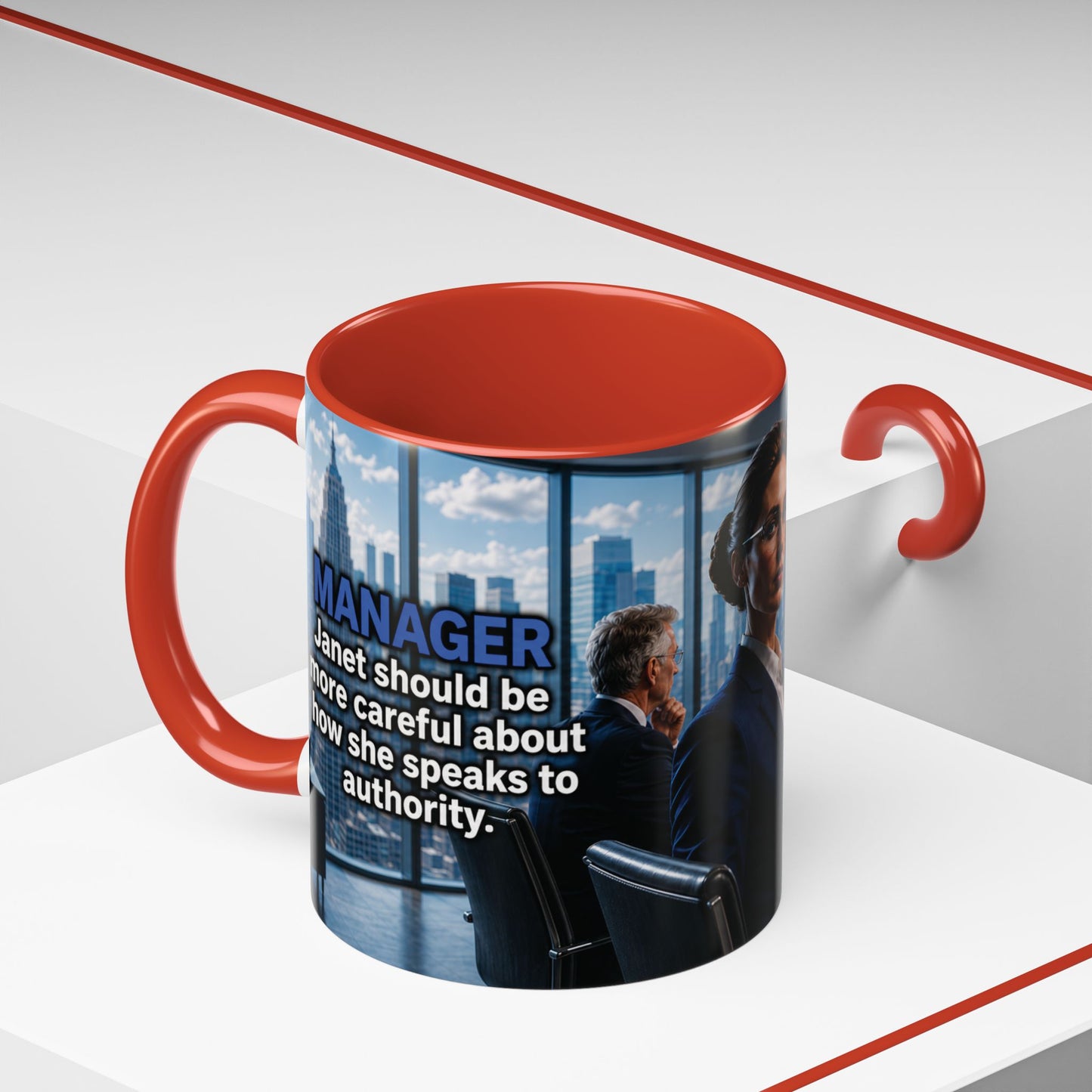 Janet Meme Mug – “Authority Is a Responsibility, Not a Protected Characteristic” (USA FULFILLMENT)