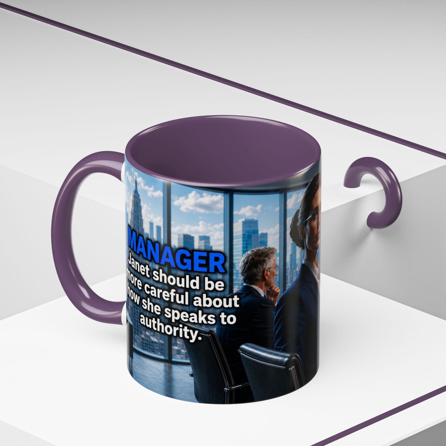 Janet Meme Mug – “Authority Is a Responsibility, Not a Protected Characteristic” (EUROPEAN FULFILLMENT)