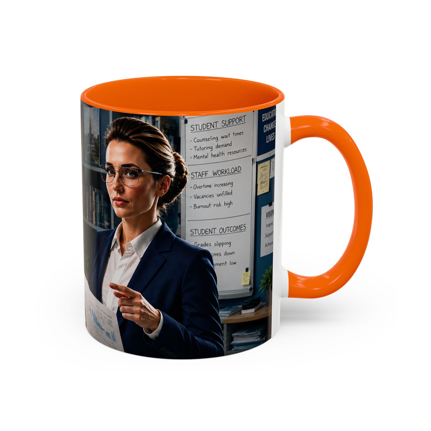 Janet Meme Mug – “The Problem with Being Competent Is Eventually We Notice How Badly Managed We Are” (USA FULFILLMENT)