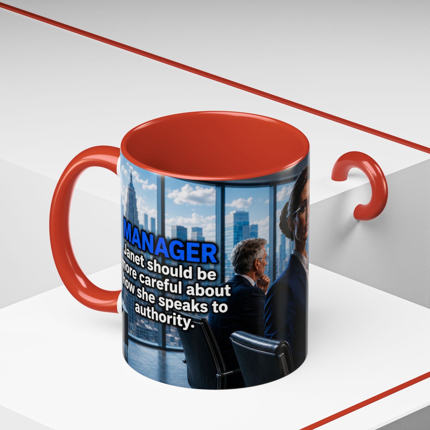 Janet Meme Mug – “Authority Is a Responsibility, Not a Protected Characteristic” (EUROPEAN FULFILLMENT)