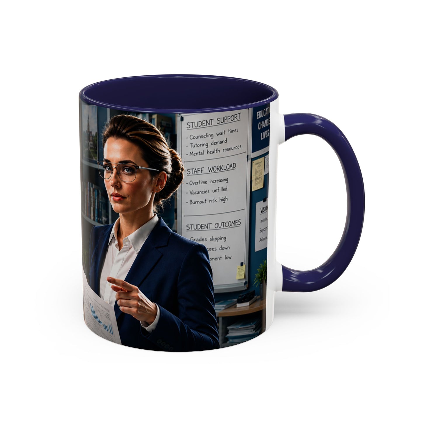 Janet Meme Mug – “The Problem with Being Competent Is Eventually We Notice How Badly Managed We Are” (EUROPEAN FULFILLMENT)
