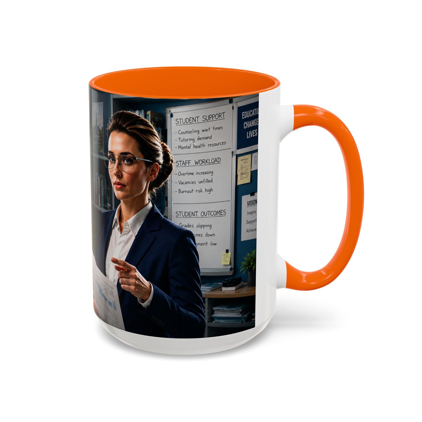 Janet Meme Mug – “The Problem with Being Competent Is Eventually We Notice How Badly Managed We Are” (USA FULFILLMENT)