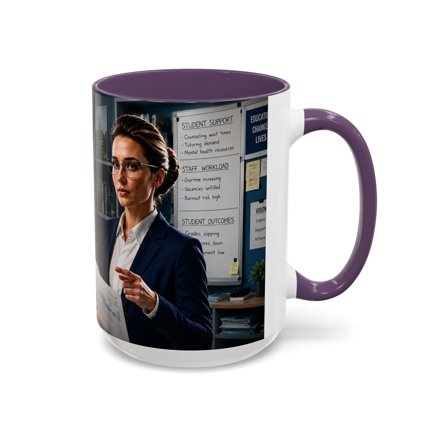 Janet Meme Mug – “The Problem with Being Competent Is Eventually We Notice How Badly Managed We Are” (USA FULFILLMENT)