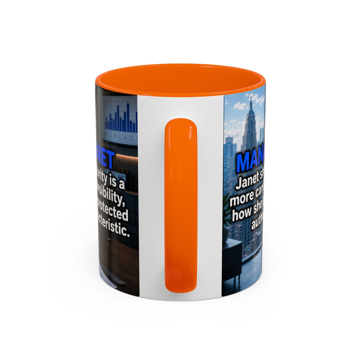 Janet Meme Mug – “Authority Is a Responsibility, Not a Protected Characteristic” (EUROPEAN FULFILLMENT)