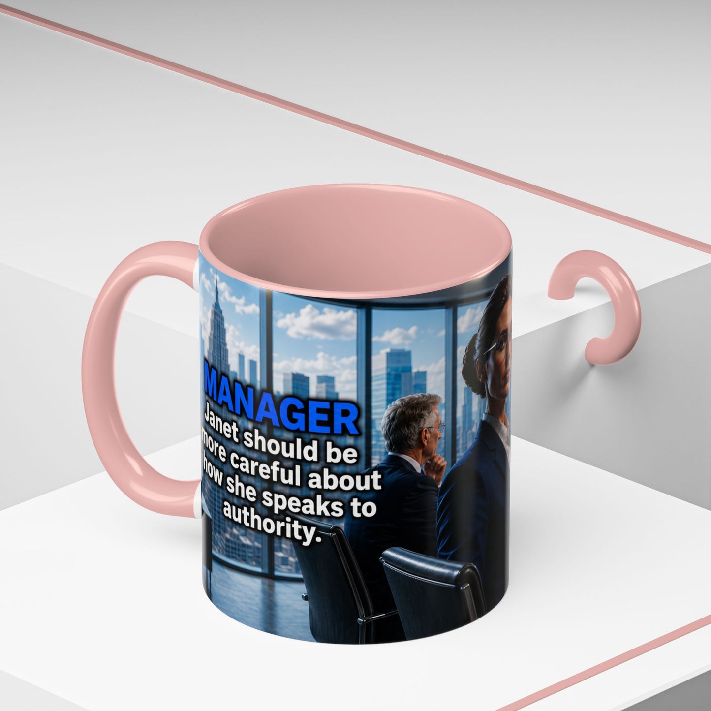 Janet Meme Mug – “Authority Is a Responsibility, Not a Protected Characteristic” (EUROPEAN FULFILLMENT)