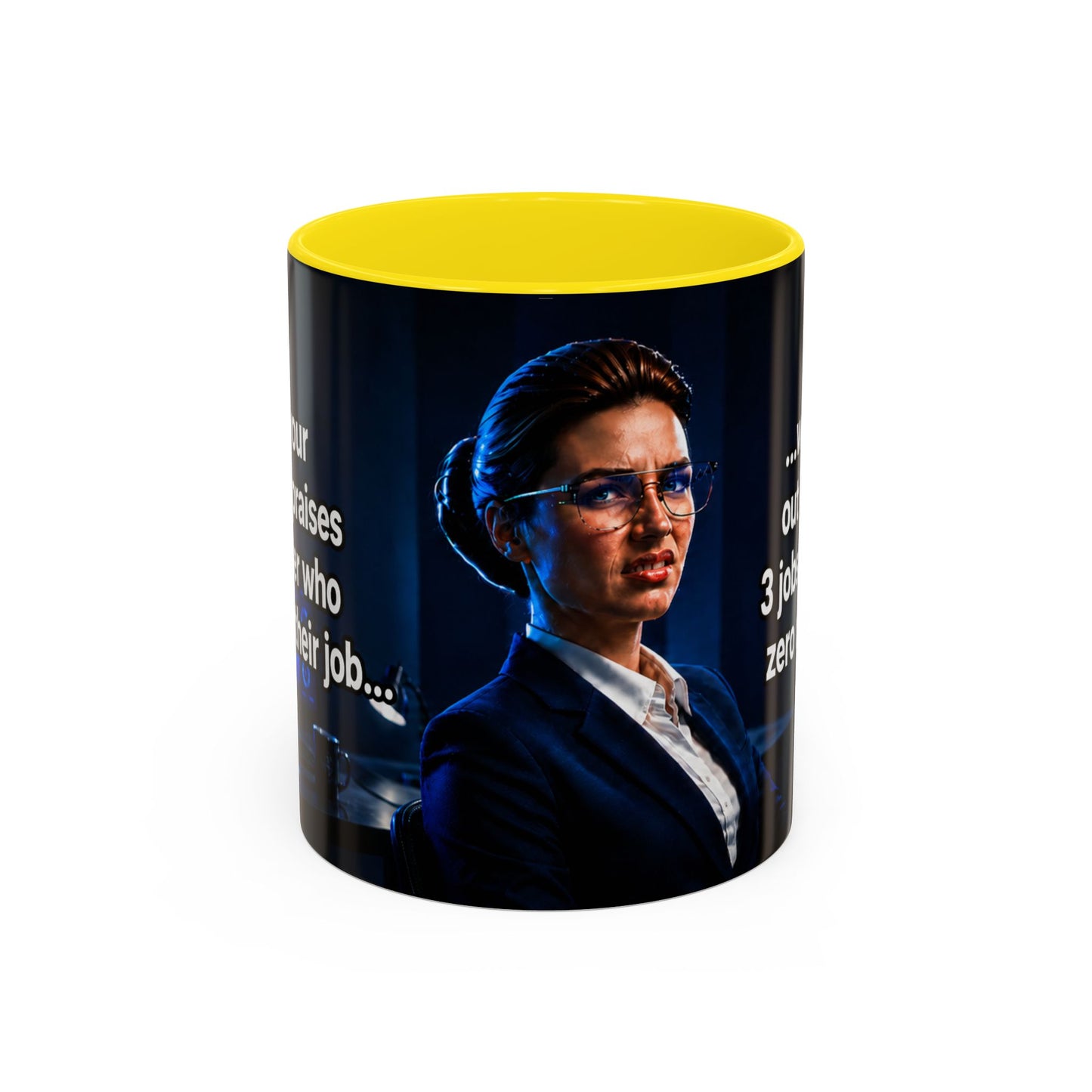 Janet Meme Mug – “Doing 3 Jobs and Getting Zero Recognition” (USA FULFILLMENT)