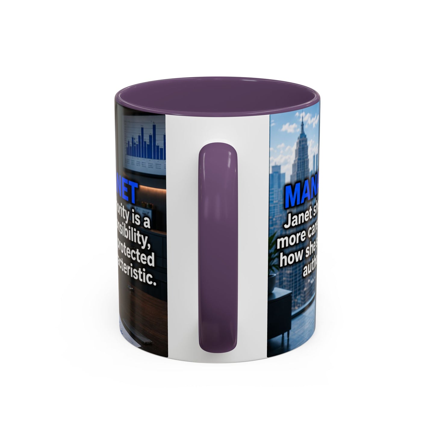 Janet Meme Mug – “Authority Is a Responsibility, Not a Protected Characteristic” (EUROPEAN FULFILLMENT)