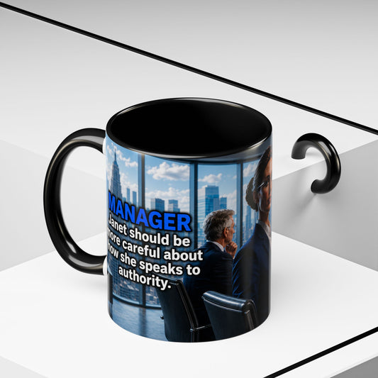 Janet Meme Mug – “Authority Is a Responsibility, Not a Protected Characteristic” (EUROPEAN FULFILLMENT)