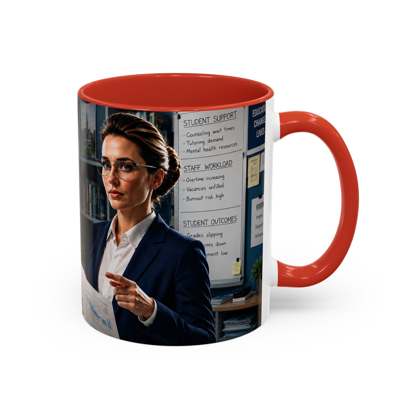 Janet Meme Mug – “The Problem with Being Competent Is Eventually We Notice How Badly Managed We Are” (USA FULFILLMENT)