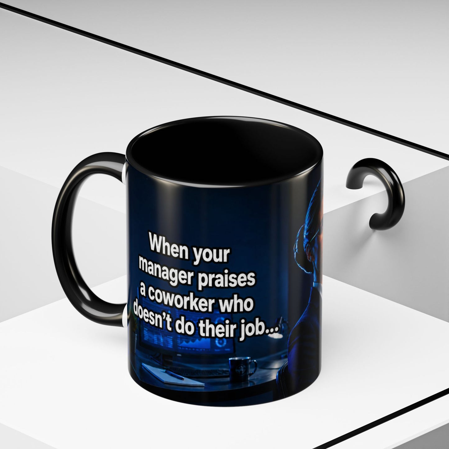 Janet Meme Mug – “Doing 3 Jobs and Getting Zero Recognition” (USA FULFILLMENT)