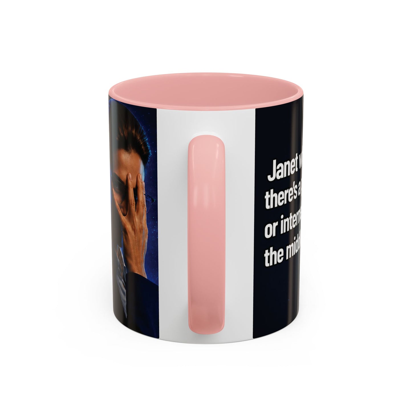 Janet Meme Mug – “Power Outage or Internet Issues” (USA FULFILLMENT)