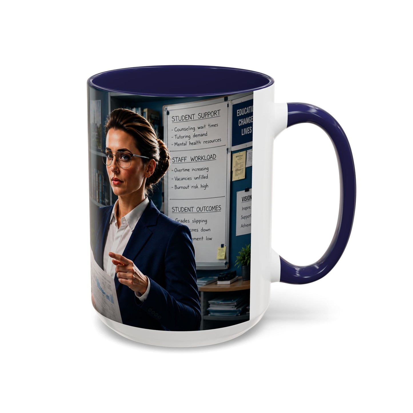 Janet Meme Mug – “The Problem with Being Competent Is Eventually We Notice How Badly Managed We Are” (USA FULFILLMENT)