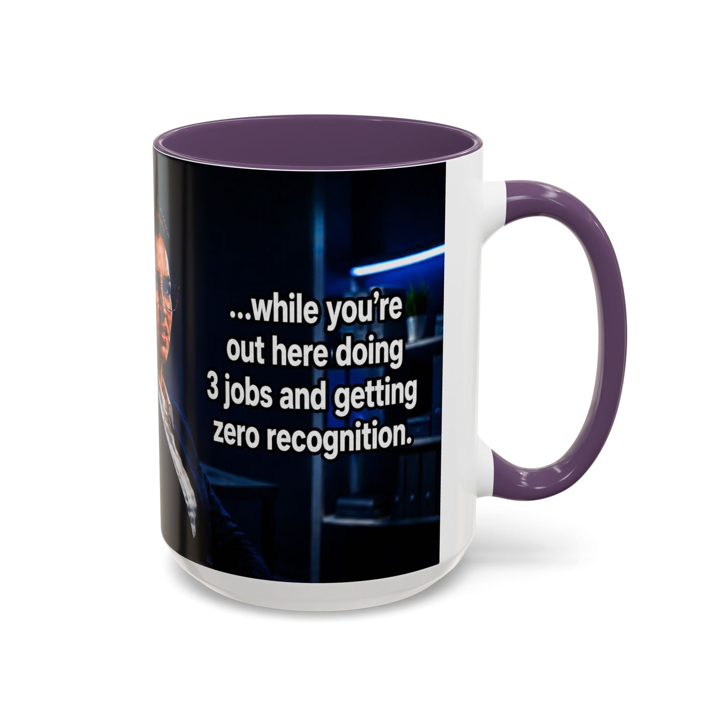 Janet Meme Mug – “Doing 3 Jobs and Getting Zero Recognition” (USA FULFILLMENT)
