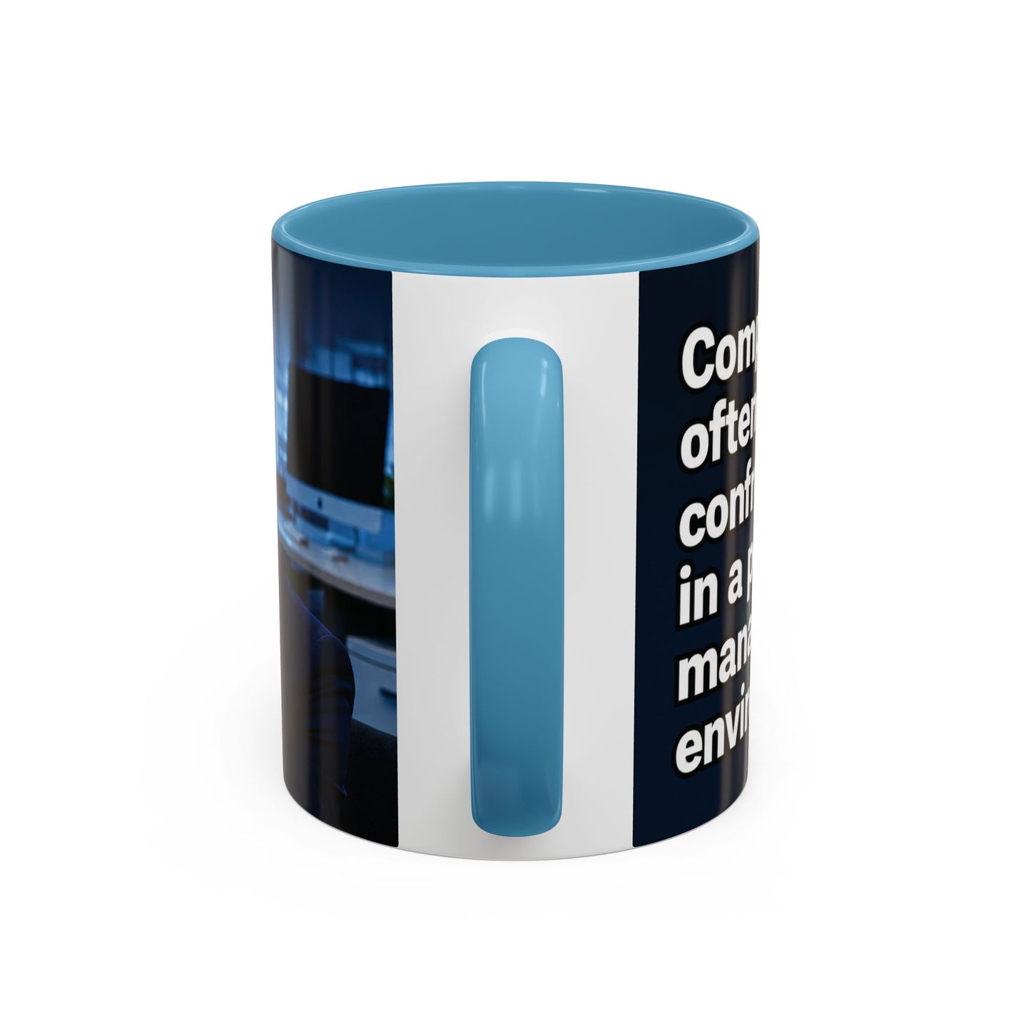 Janet Meme Mug – “Competence Often Feels Confrontational in a Poorly Managed Environment" (USA FULFILLMENT)